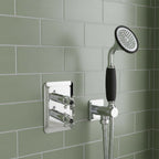 Traditional Round Water Outlet with Shower Handset, Holder and Hose 