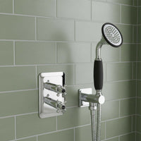 Traditional Round Water Outlet with Shower Handset, Holder and Hose 