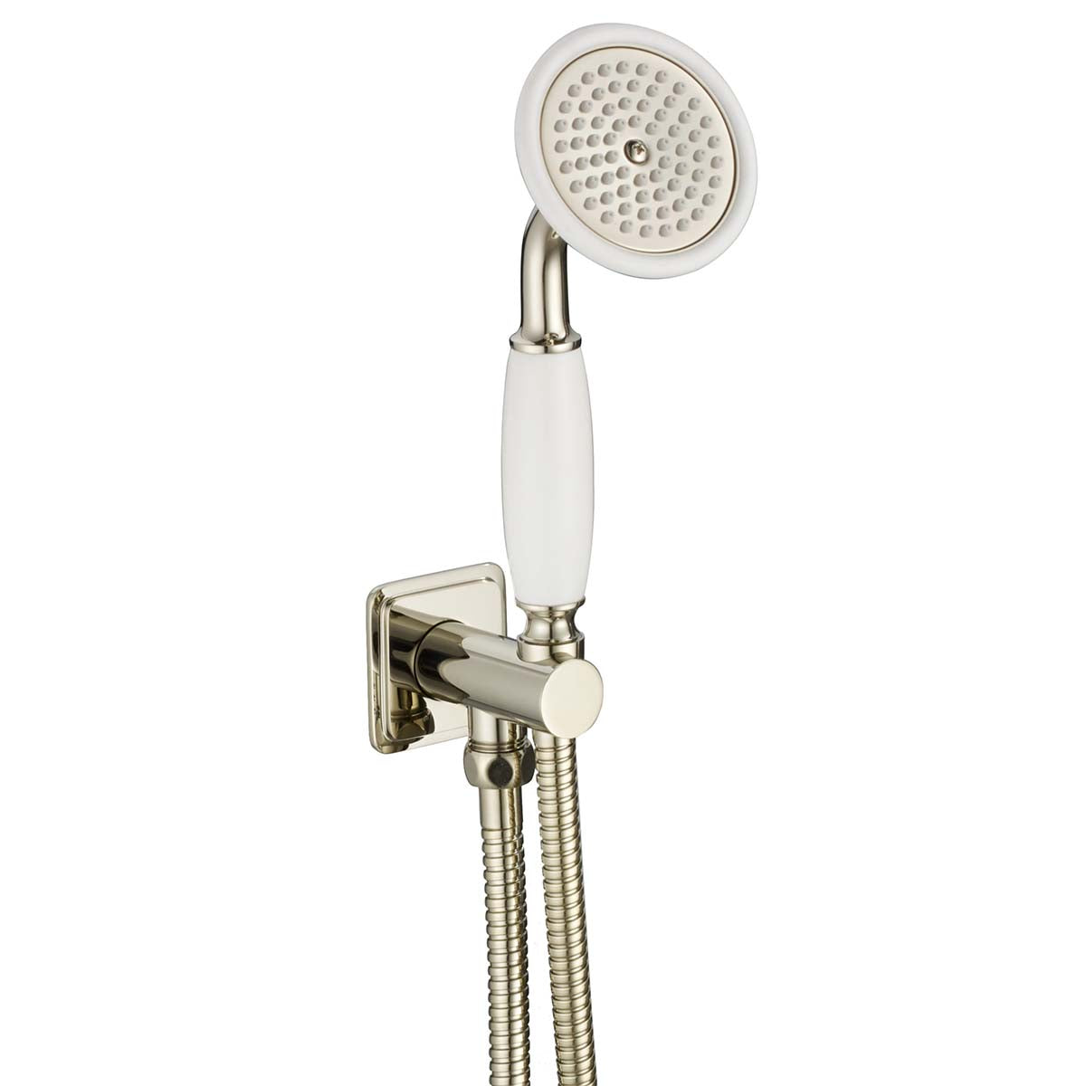 Traditional Shower Handset with Outlet Elbow, Bracket and Hose - Nickel