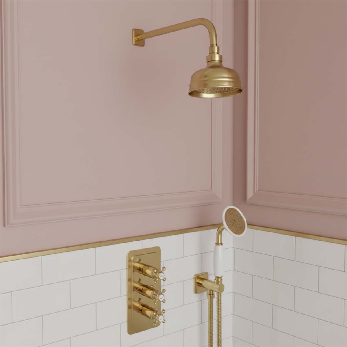 old style shower head - Gold 