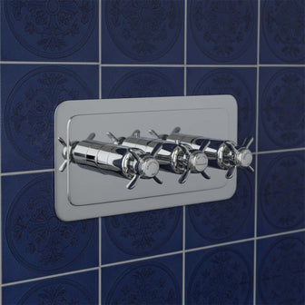 Traditional Thermostatic Concealed 3 Outlet Shower Valve Main image