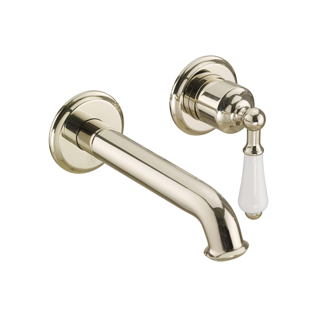 wall mounted traditional basin tap brushed nickel Main image
