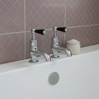 Traditional bath pillar taps - deck mounted 