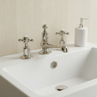 Traditional Brushed Nickel Basin Tap