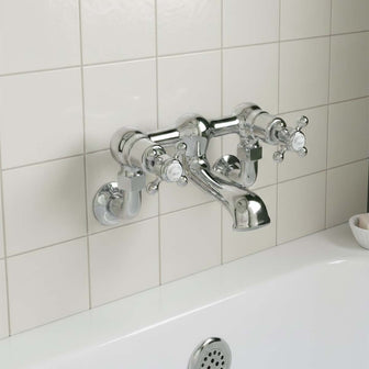 Traditional Bath Filler Tap Wall Mounted - Chrome Secondary image