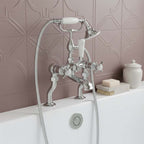Traditional style bath tap with shower 