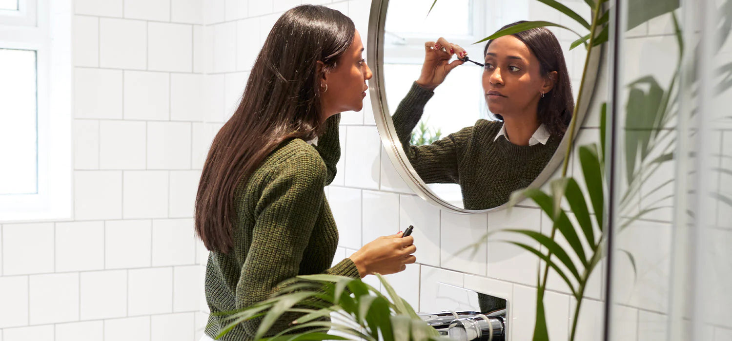 Transforming a Plain Bathroom Mirror into a Decorative Masterpiece