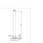 Towel Radiator Pipe Technical Drowing