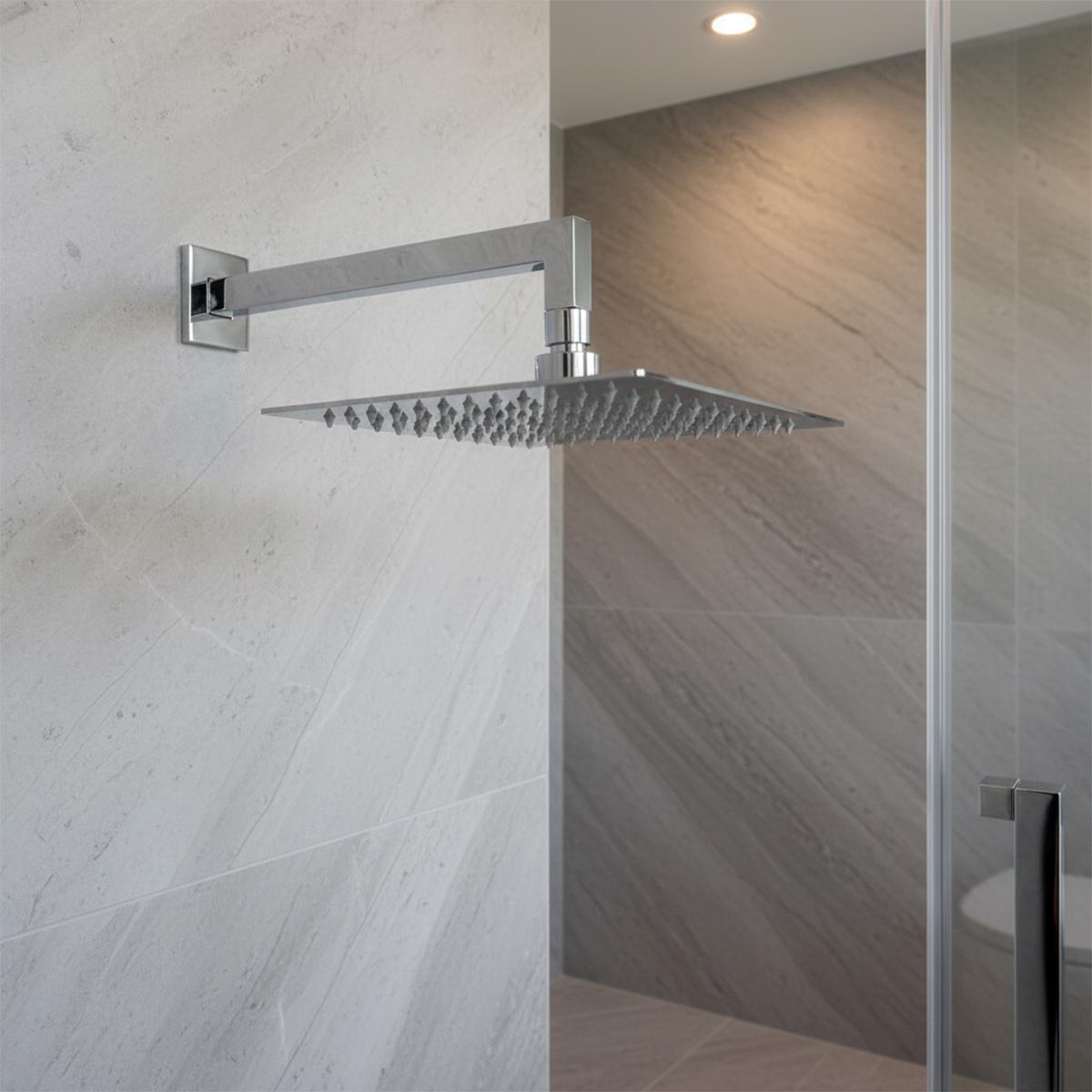 Ultra-Thin Square Rainfall Shower Head 300mm - Chrome