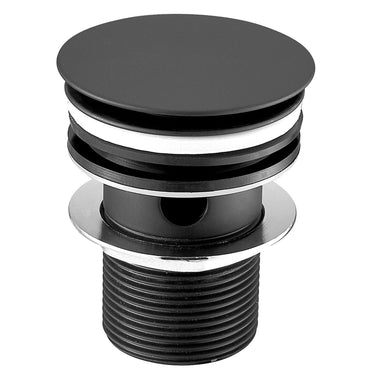 VOS Slotted Click Clack Basin Waste Matt Black
