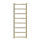 brushed gold dual towel rail radiator