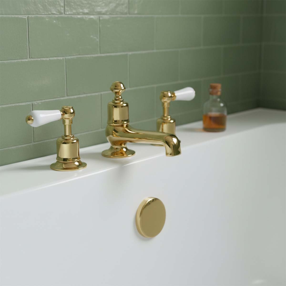 Victorian 3 Hole Bath Filler Tap 