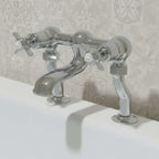 Victorian bath tap deck mounted - chrome