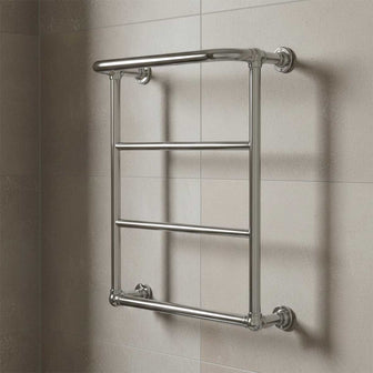 Victorian heated towel rail chrome Main image