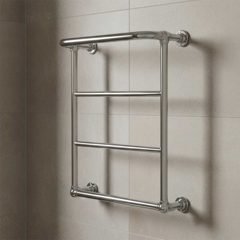 Victorian heated towel rail chrome