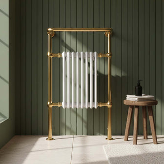 gold bathroom radiator Main image