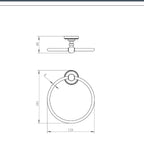 Victorian towel ring 