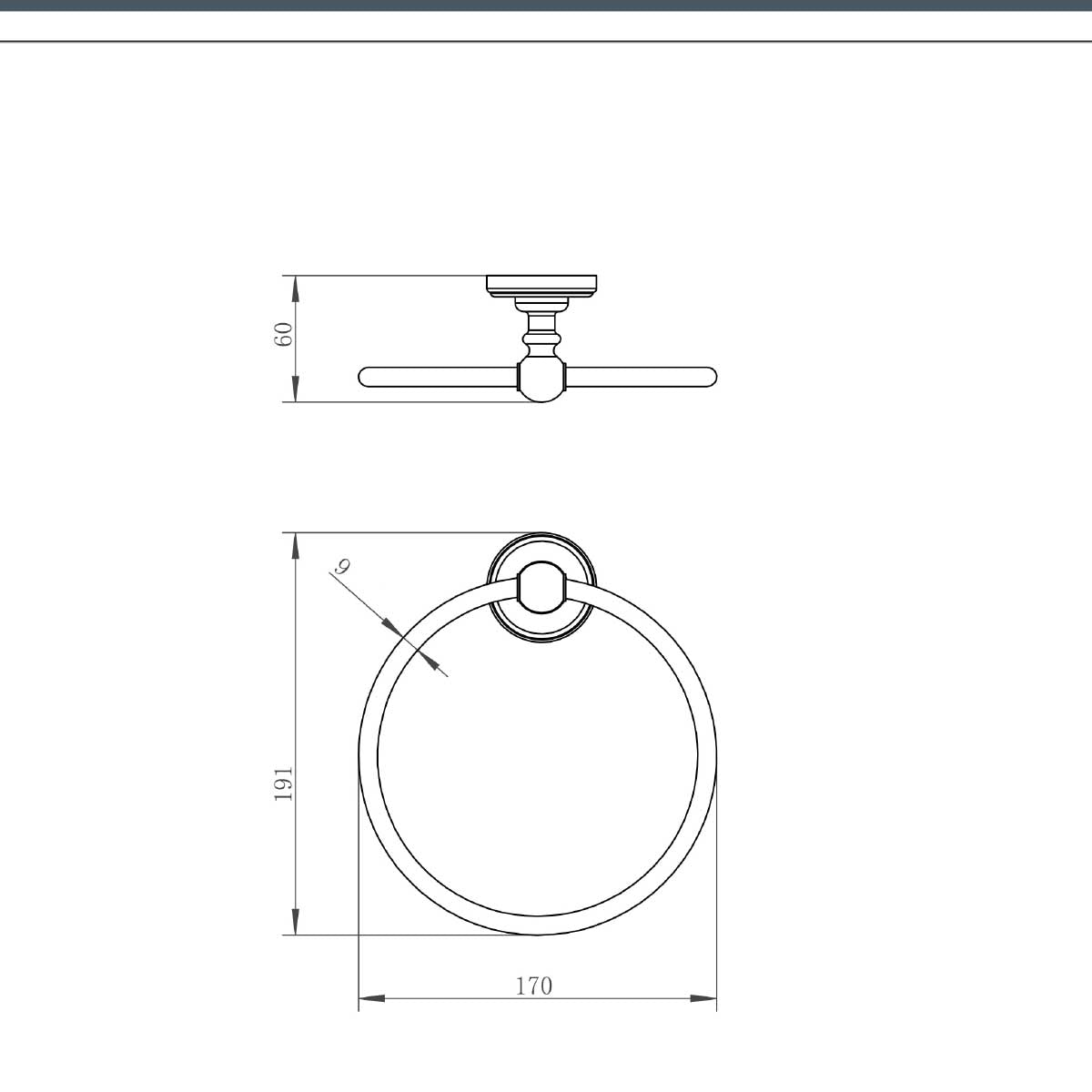 Victorian towel ring 