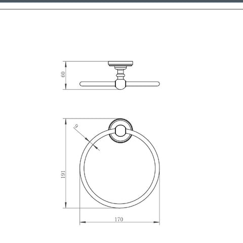 Victorian towel ring 