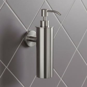 Brushed Stainless Steel Wall-Mounted Hand Soap Dispenser Main image