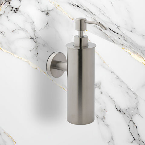 Wall-Mounted Hand Soap Dispenser- Brushed Stainless Steel