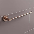 Wall-Mounted Single Bar Towel Rail - Brushed Bronze
