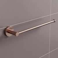 Wall-Mounted Single Bar Towel Rail - Brushed Bronze
