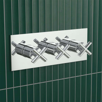 2 Outlets Modern Concealed Shower Valve – Chrome Main image