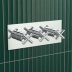 2 Outlets Modern Concealed Shower Valve – Chrome