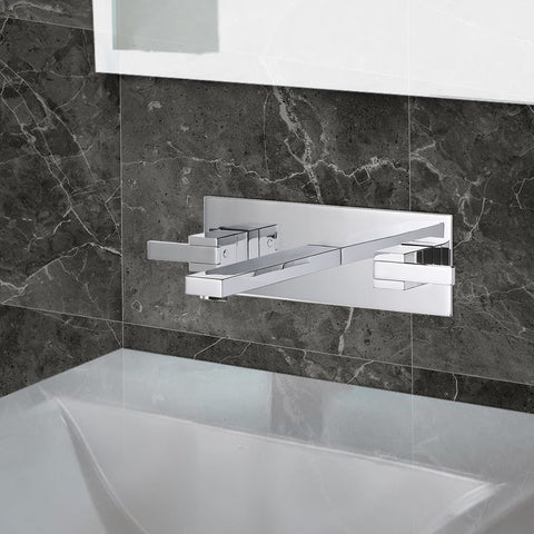 wall mounted basin mixer tap