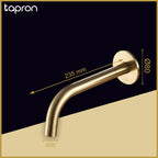 Gold Wall Mounted Basin Mixer Tap Spout -Tapron