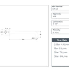 Wall Mounted Single Function Shower Head 