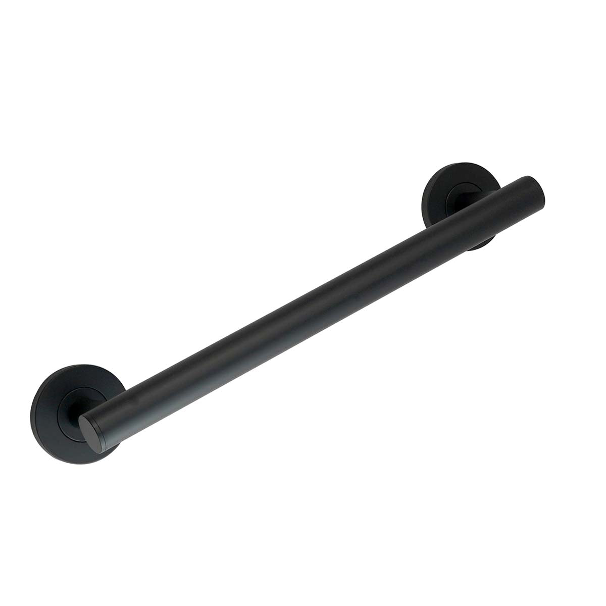 Wall Mounted Single Grab Bar - matt black 