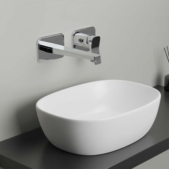 Wall Mounted Single Lever Basin Mixer - Chrome Main image