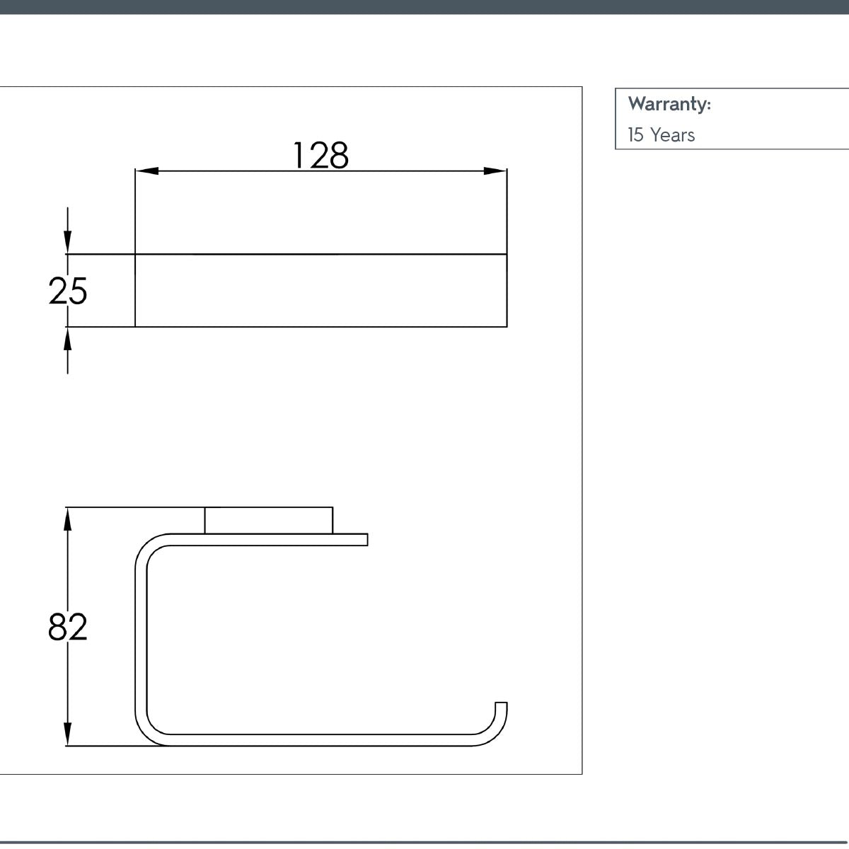 Wall Mounted Square Chrome Toilet Roll Holder technical details