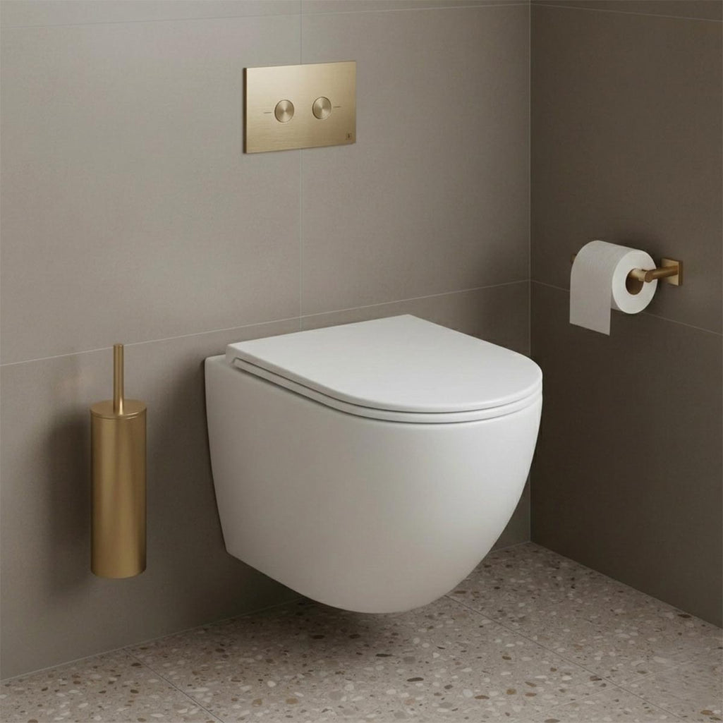 Wall hung toilet with tornado flush 