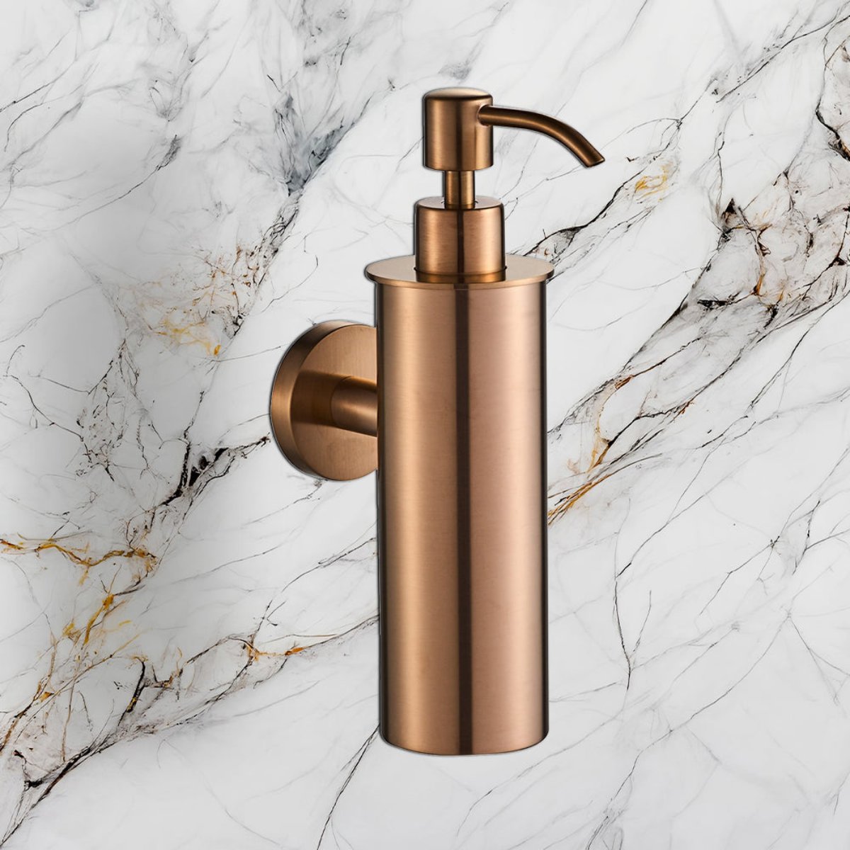 Wall mounted soap dispenser- Brushed Bronze