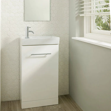 White-Floor-Mounted-Vanity-Unit-with-Single-Door-and-Basin