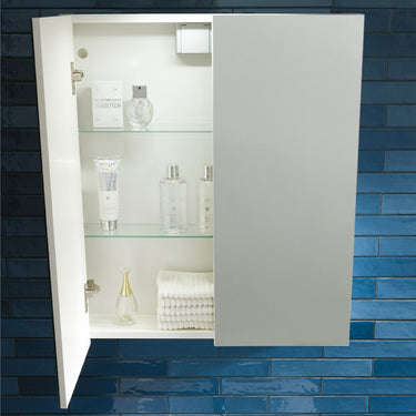 White Bathroom Mirror Cabinet without Light [MWL46W]

