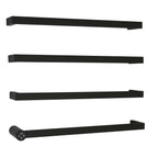 matt black electric towel bars with thermostat