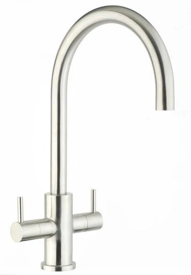 Zecca-Two-Lever-Stainless-Steel-Sink-Mixer