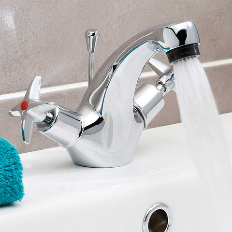 Astra-C mono basin mixer with pop up waste,- Tapron