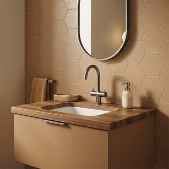 Mono Basin Mixer Tap with Swivel Spout - Brushed Black Secondary image