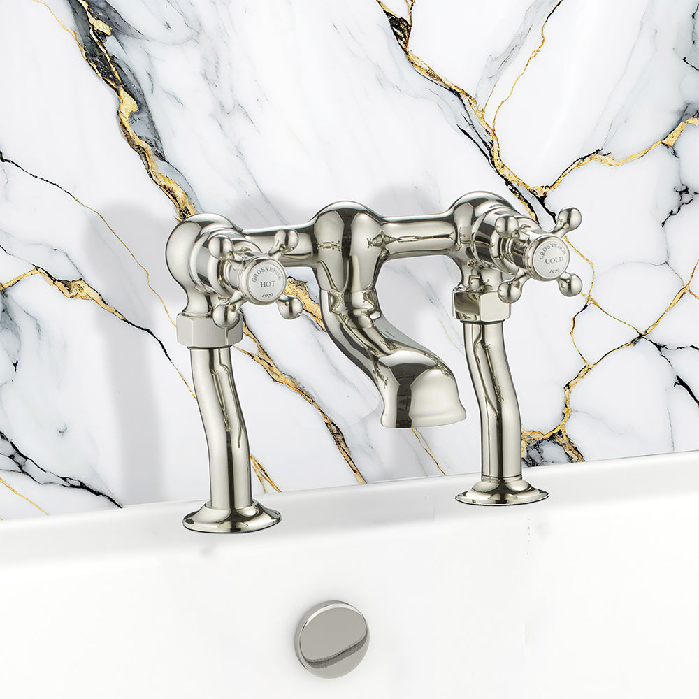 bath filler tap - brushed nickel