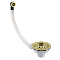 brushed brass kitchen waste