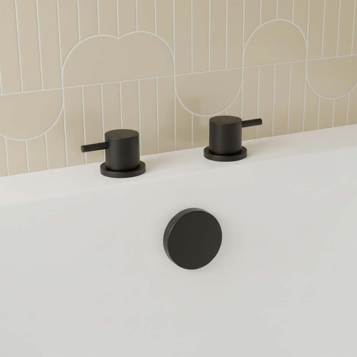 bath filler side valves deck mounted 