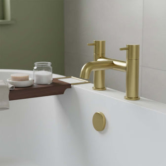bath filler tap - brushed brass Main image