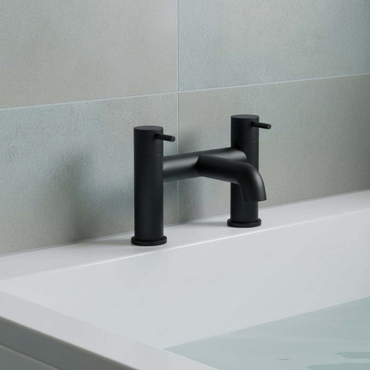bath filler tap deck mounted - matt black 