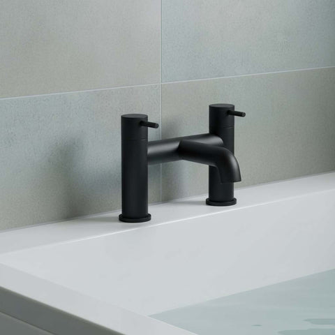 bath filler tap deck mounted - matt black 