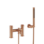 bath filler tap with shower attachment - bronze